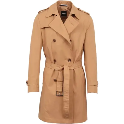 Stylish Trench Coat , male, Sizes: S, L - Boss - Modalova