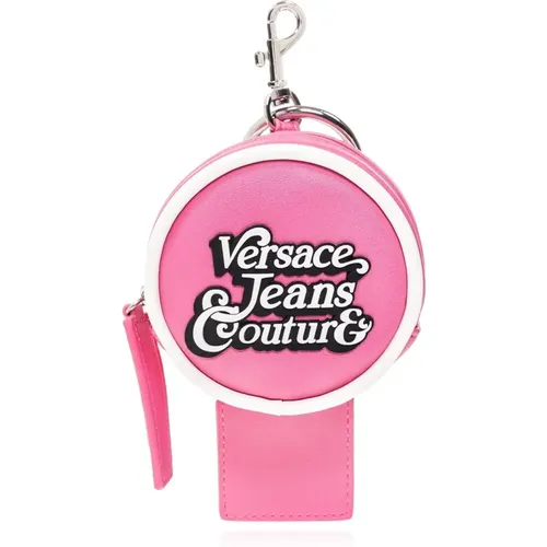 Logo Lettering Keychain , female, Sizes: ONE SIZE - Versace Jeans Couture - Modalova