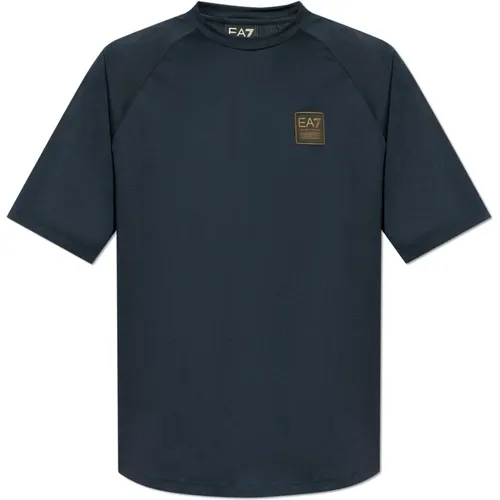 T-Shirt mit Logopatch - Emporio Armani EA7 - Modalova