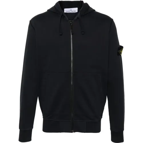 Sweaters with Contour Drawstring and Patch Hand Pockets , male, Sizes: S - Stone Island - Modalova