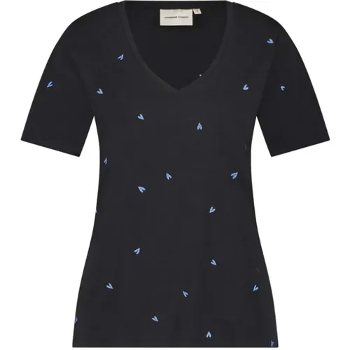 Herz V-Ausschnitt T-Shirt , Damen, Größe: XL - Fabienne Chapot - Modalova