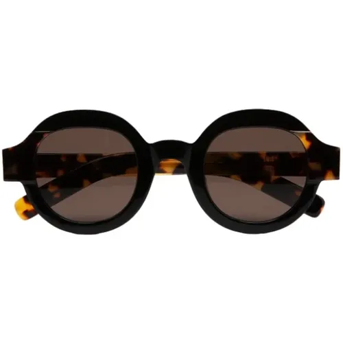 Runde Sonnenbrille mit einzigartigem Design , unisex, Größe: ONE Size - Kaleos - Modalova