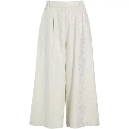 Silver Stick Trousers with Metallic Pattern , female, Sizes: 2XL, S, XS, L, XL, M - Bitte Kai Rand - Modalova