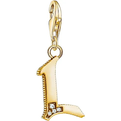 Charms mit Carriern Charm-Anhänger Buchstabe L gold 1618-414-39 - Thomas Sabo - Modalova