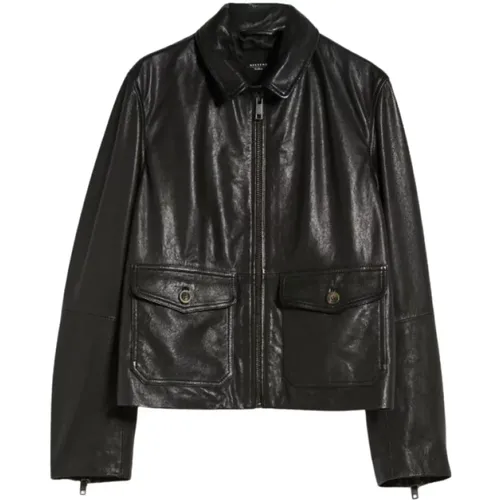 Nappa Leather Jacket , female, Sizes: M, XS - Max Mara Weekend - Modalova