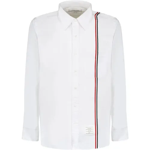 Oxford Shirt with Tricolour Detail , male, Sizes: 2XL, L, XL, M - Thom Browne - Modalova