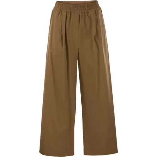 Cotton Trousers Soft Silhouette , female, Sizes: XS - Max Mara Weekend - Modalova