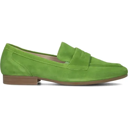 Grüne Loafers mit Stil , Damen, Größe: 38 EU - Gabor - Modalova