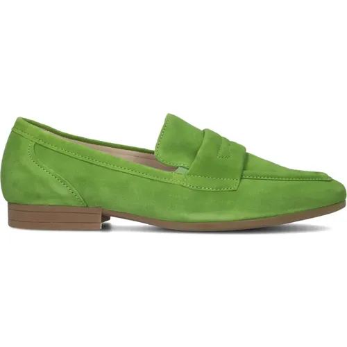 Grüne Loafers mit Stil , Damen, Größe: 39 EU - Gabor - Modalova