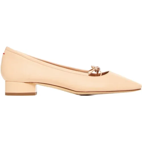 Pointed Toe Ballet Flats Peach Pink , female, Sizes: 7 UK, 5 UK, 6 UK, 4 UK, 5 1/2 UK, 4 1/2 UK - aeyde - Modalova