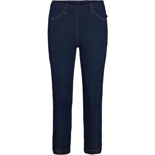 Pure Regular Crop Denim Trousers , female, Sizes: 2XL, XL, L, M, S, 3XL, 5XL, 6XL - LauRie - Modalova