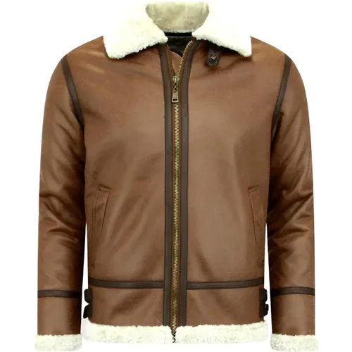 Lammy Coat - Shearling Jacket , male, Sizes: XS, M, S, L - Enos - Modalova