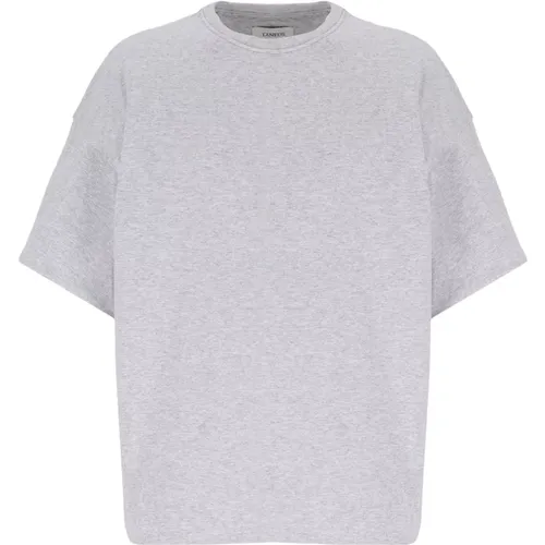 Oversized Gepolstertes T-Shirt , Damen, Größe: S - Laneus - Modalova