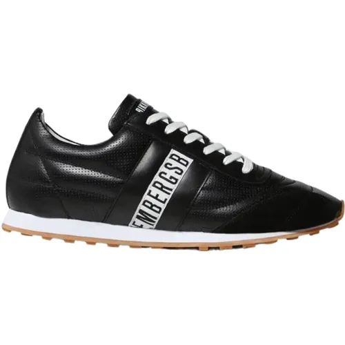 Perforated Leather Sneakers for Men , male, Sizes: 5 UK, 7 UK - Bikkembergs - Modalova