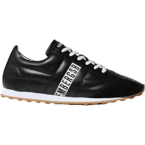 Perforated Leather Sneakers for Men , male, Sizes: 6 UK, 11 UK, 10 UK, 5 UK - Bikkembergs - Modalova