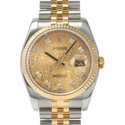 Pre-owned Gold watches , male, Sizes: ONE SIZE - Rolex Vintage - Modalova