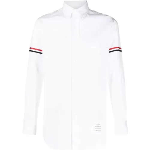 Formal Shirts,Klassisches Hemd mit Grosgrain Armbändern - Thom Browne - Modalova