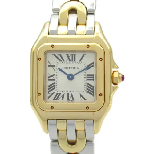 Pre-owned Yellow Gold watches , female, Sizes: ONE SIZE - Cartier Vintage - Modalova