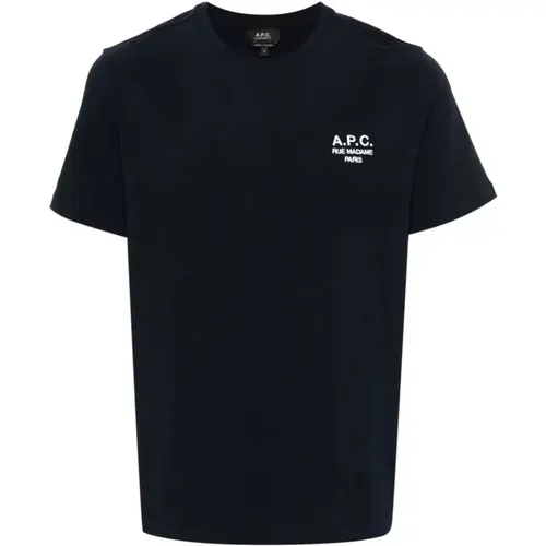 Logo besticktes T-Shirt , Herren, Größe: M - A.P.C. - Modalova