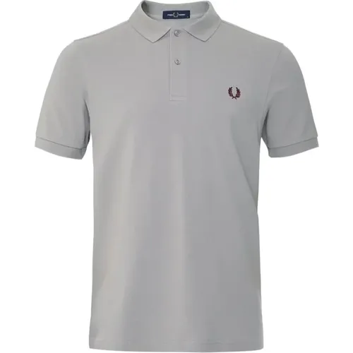 Slim Fit Plain Polo in Limestone , Herren, Größe: XL - Fred Perry - Modalova