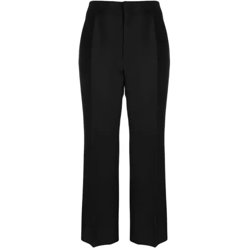 Wool and Silk Smoking Trousers with Satin Stripe , female, Sizes: 3XL, 5XL - The Row - Modalova