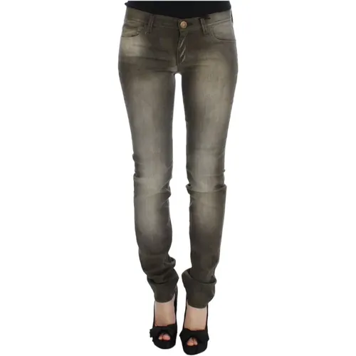 Graue Waschung Slim Fit Jeans Damen , Damen, Größe: W29 - Ermanno Scervino - Modalova