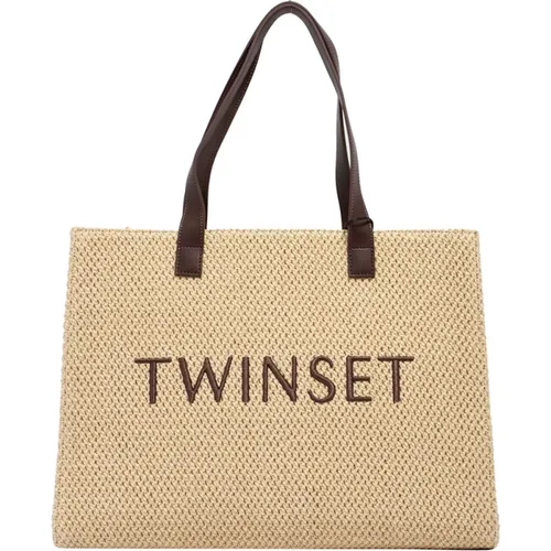 Stroh Shopper Tasche Twinset - Twinset - Modalova