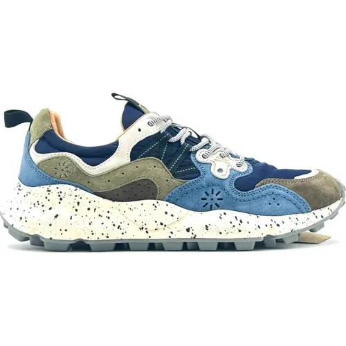 Blaue Yamano Sneaker Fw24/25 Kollektion , Herren, Größe: 44 EU - Flower Mountain - Modalova