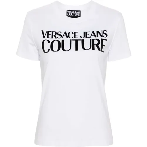 Weißes T-Shirt Eleganter Stil - Versace Jeans Couture - Modalova