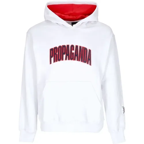 College Hoodie Langarm Weiß , Herren, Größe: L - Propaganda - Modalova