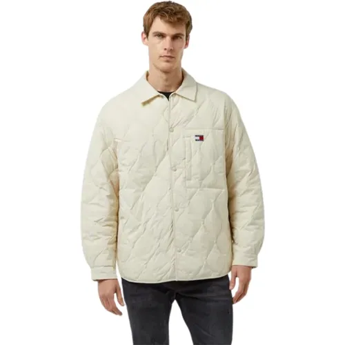 Quilted Shacket Jacket , male, Sizes: M - Tommy Hilfiger - Modalova