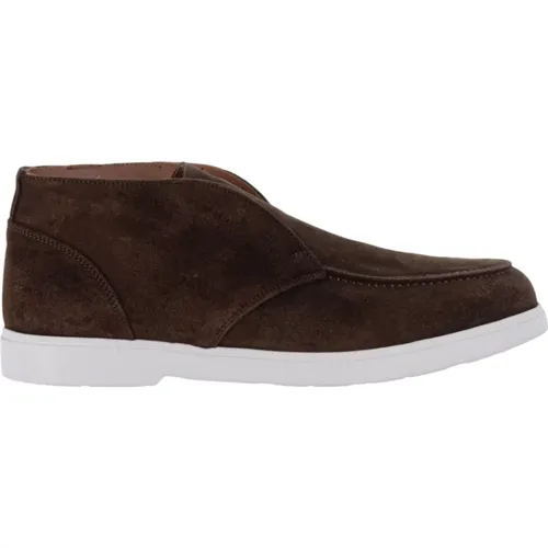 Wildleder Slip-On Schuhe, Runde Spitze , Herren, Größe: 42 EU - CALCE - Modalova