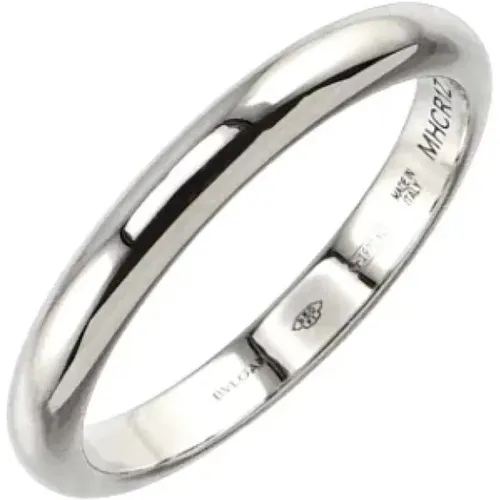 Pre-owned Platinum rings , female, Sizes: ONE SIZE - Bvlgari Vintage - Modalova