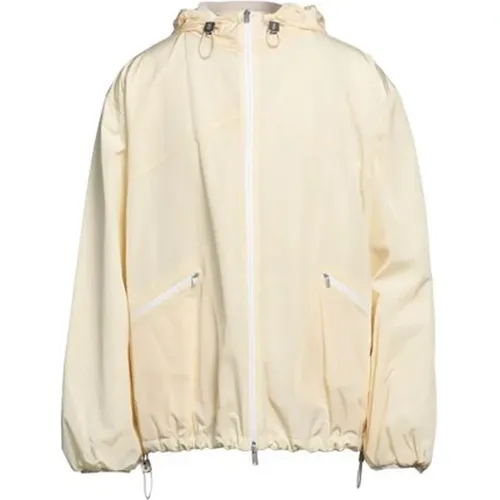 Yellow Jacket with Drawstring Hood , male, Sizes: M - Jil Sander - Modalova