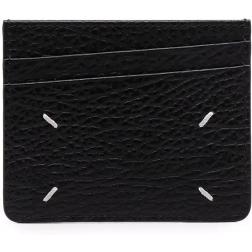 Leather Card Holder , male, Sizes: ONE SIZE - Maison Margiela - Modalova