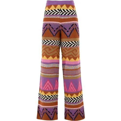 MultiColour Trousers for Women , female, Sizes: S, M, XS - Akep - Modalova