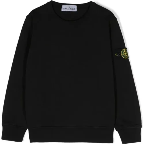 Schwarzer Sweatshirt für Jungen Ss24 - Stone Island - Modalova
