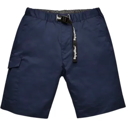 Blaue elegante Baumwollmischungsshorts , Herren, Größe: W33 - RefrigiWear - Modalova