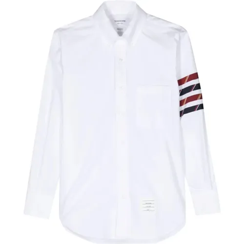 Bar Stripe Oxford Shirt , male, Sizes: S, M - Thom Browne - Modalova