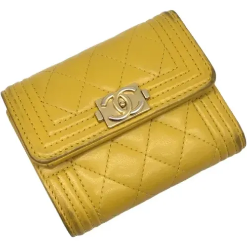 Pre-owned Leder Portemonnaies , Damen, Größe: ONE Size - Chanel Vintage - Modalova