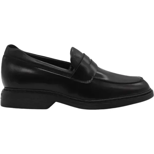 Leather Loafers with Embossed Monogram , male, Sizes: 6 1/2 UK, 10 UK, 5 UK, 7 1/2 UK, 11 UK, 5 1/2 UK, 9 UK, 7 UK - Hogan - Modalova