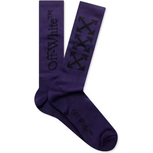 Bookish Logo /Black Socks , male, Sizes: ONE SIZE - Off White - Modalova