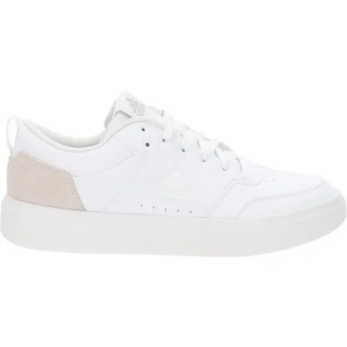 Mens Faux Leather Sneakers with Lace Closure , male, Sizes: 11 UK - Adidas - Modalova