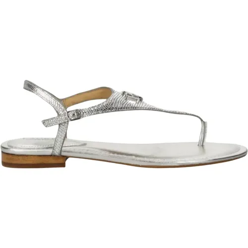 Flat Sandalen , Damen, Größe: 37 EU - Ralph Lauren - Modalova