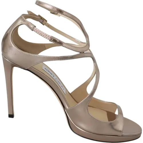 Elegante Ballett Rosa Spiegel Leder Sandalen - Jimmy Choo - Modalova