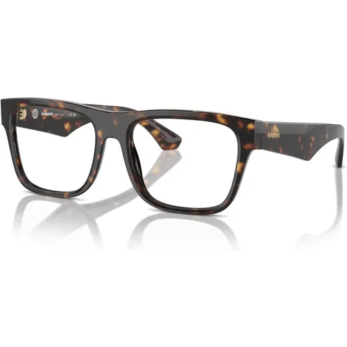 Classic Eyewear Frames in Havana Color , male, Sizes: 53 MM - Burberry - Modalova