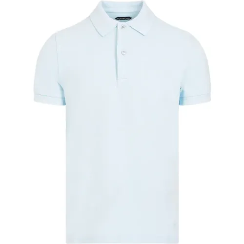 Cotton Polo Shirt Ss24 , male, Sizes: S - Tom Ford - Modalova