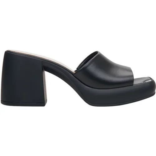 Schwarze Slip On Platform High Heel Mules Er00115154 , Damen, Größe: 37 EU - Estro - Modalova