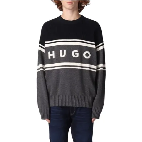 Crew Neck Sweater , male, Sizes: L, S, XL, M - Hugo Boss - Modalova