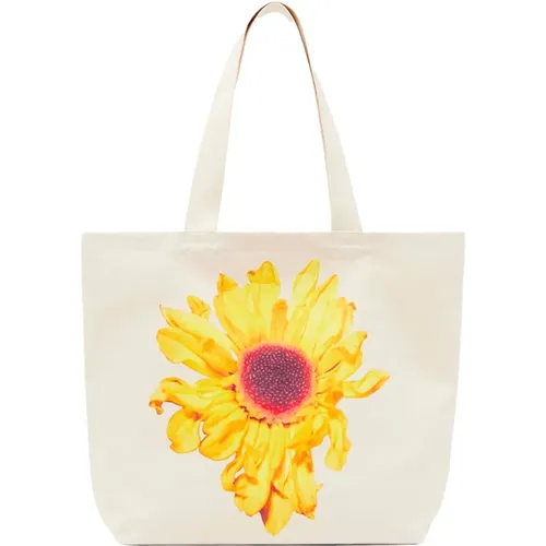 Sonnenblumen Leinwandtasche - JW Anderson - Modalova